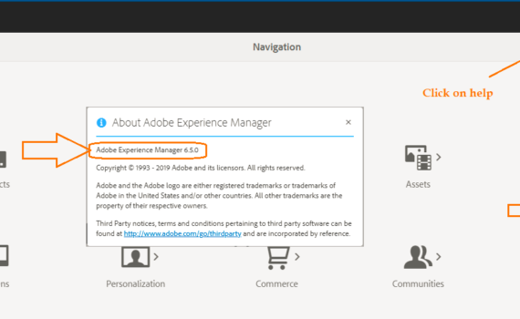 How to find out the current AEM version?