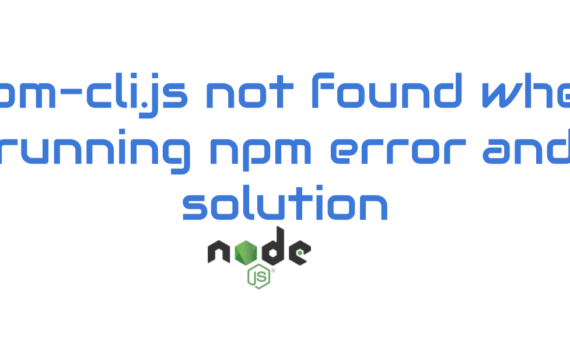 npm-cli.js not found when running npm