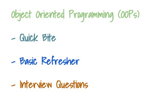 Object Oriented Programming OOPs