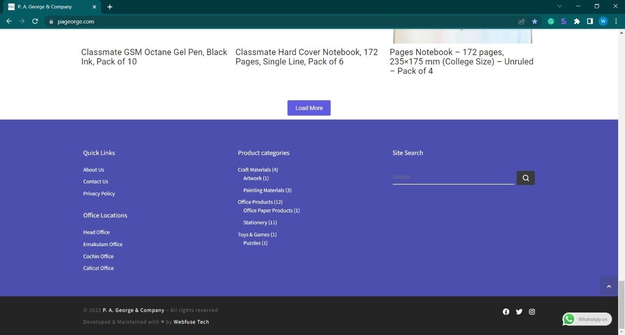 webfuse.in portfolio