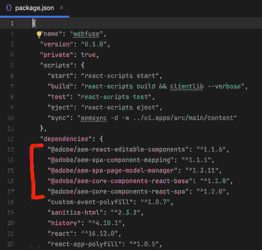 React SPA setup and component creation in AEM Headless CMS