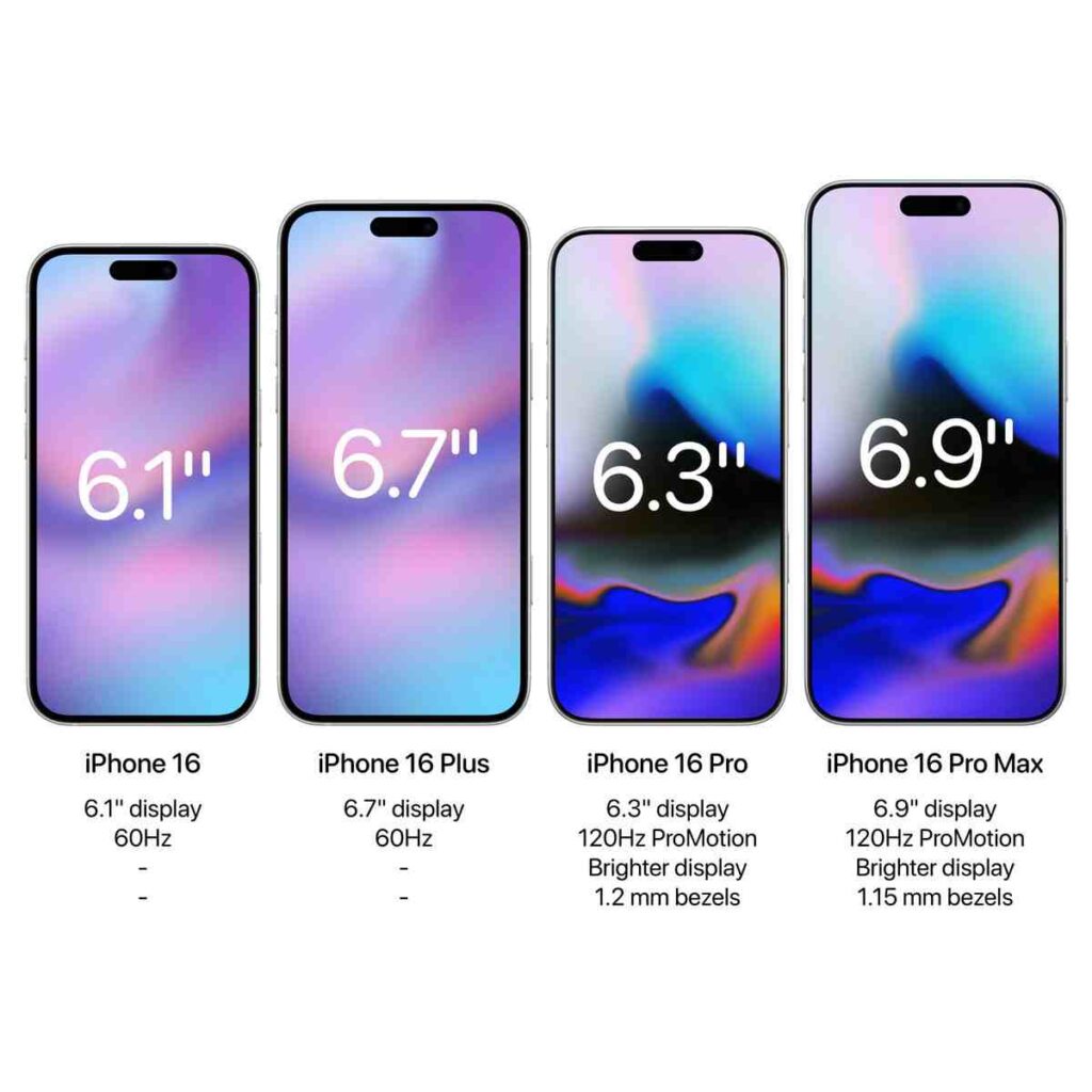 apple iPhone 16 line up